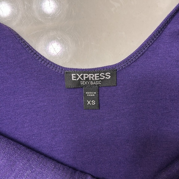 LA Express Purple sequin tank top. XS - Picture 6 of 6